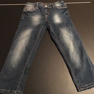 Justice crop jeans